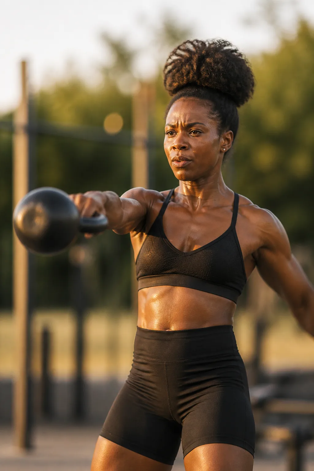 A person moving confidently through a physical challenge, representing mobility and reduced injury risk.